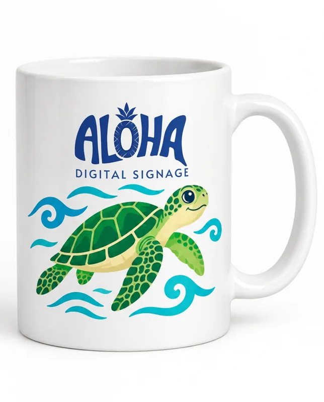แก้ว Aloha เต่าทะเล
