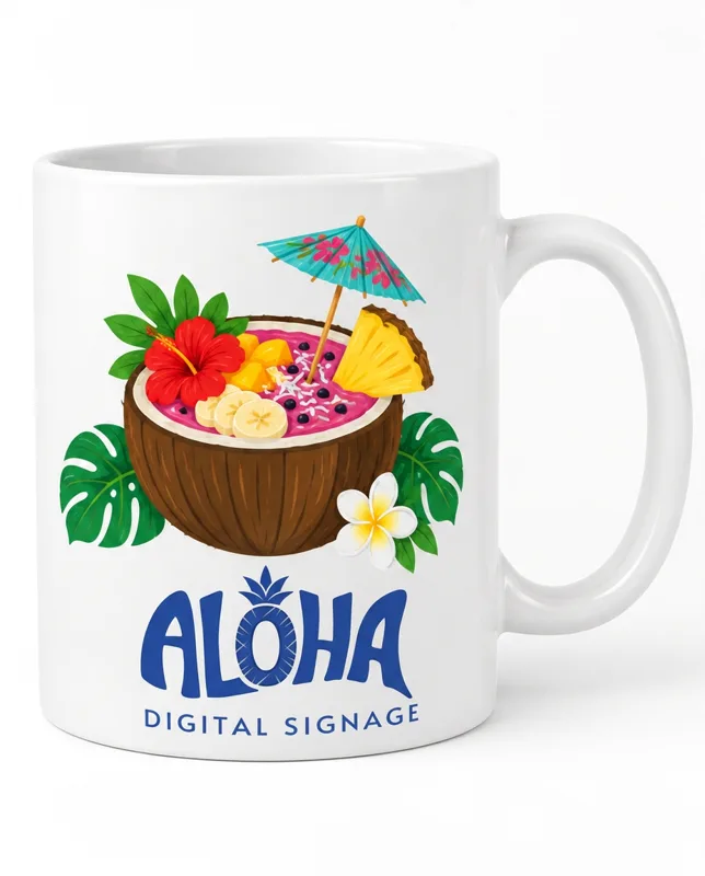 แก้ว Aloha มะพร้าว